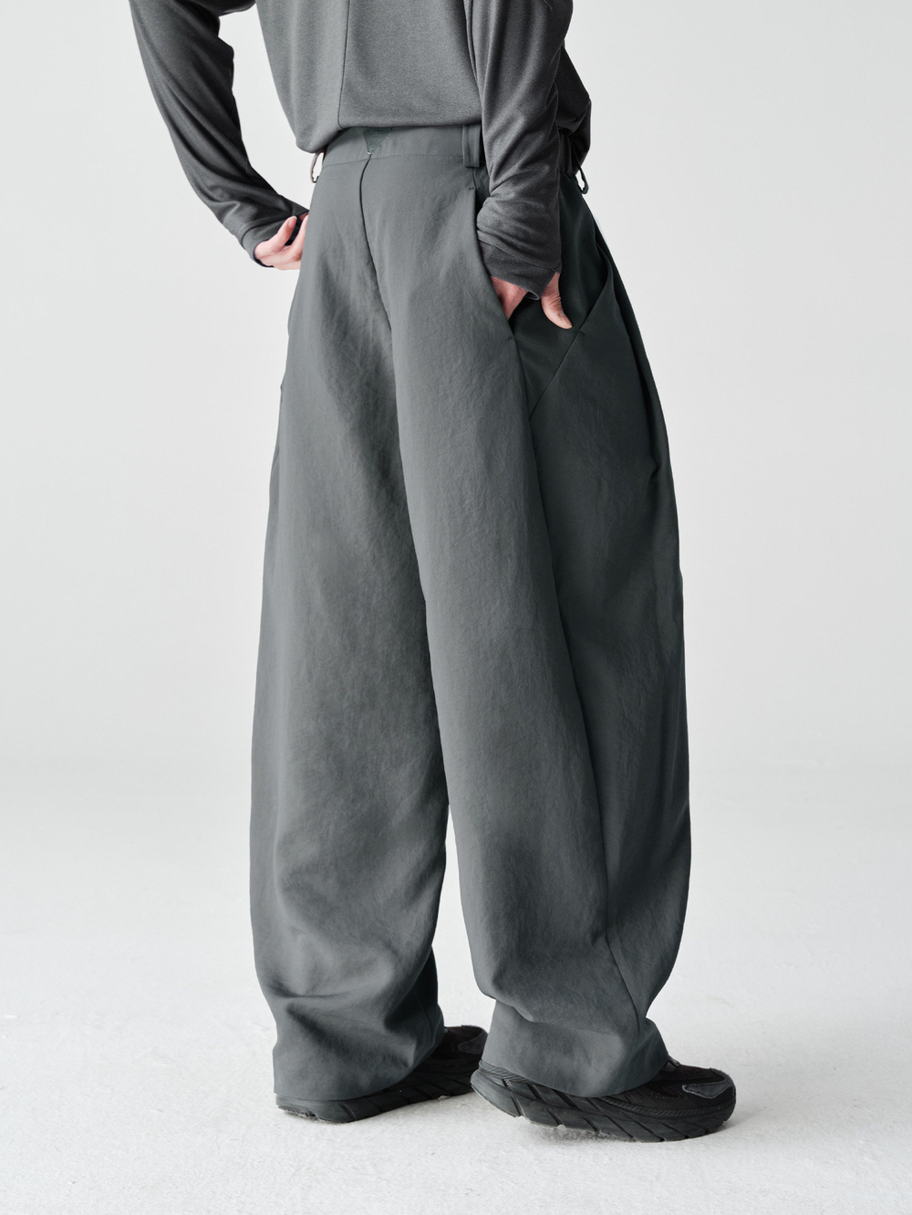 Брюки Nothomme Blue Spring Outdoor Straight-Leg Curved-Knife Pants MICROFT Eco-Friendly Soft Breathable Water-Repellent Dress Trousers