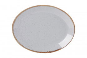 Блюдо овальное 31х24 см фарфор цвет серый Seasons
