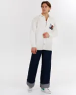 Рубашка Kefirmaykifer Вулкан хлопковая белая