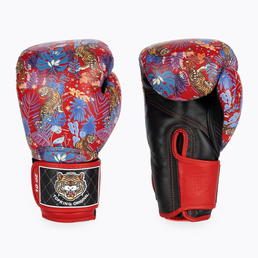 Боксёрские перчатки Top King Boxing Wild Tiger black/red