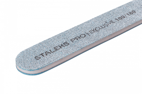 Staleks Pro пилка прямая минеральная для ногтей Exclusive 100/180