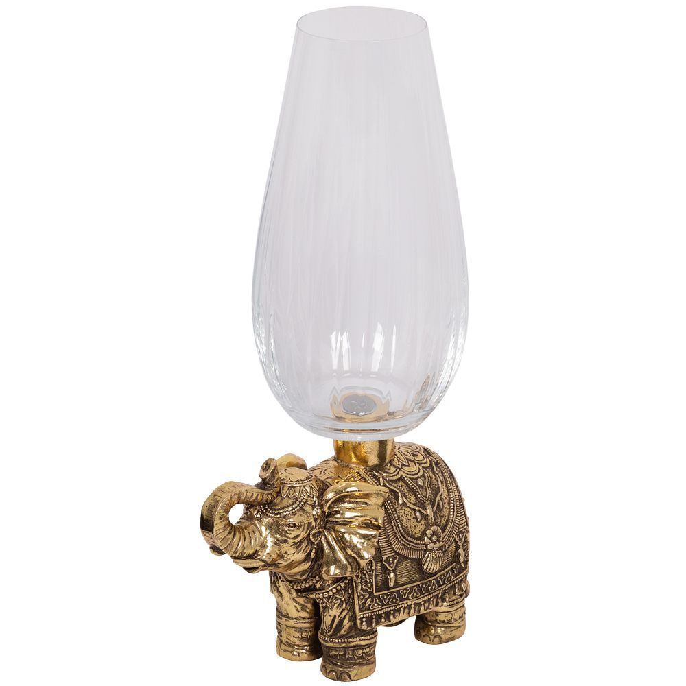 Ваза для цветов Слон индийский Бронза