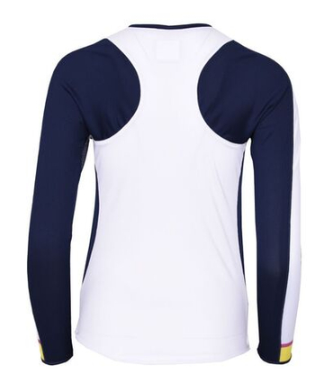 Женская теннисная футболка с длинным рукавом Lucky in Love Love bound Long Sleeeve - white