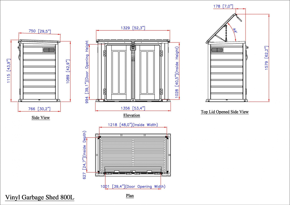Ящик пластиковый Duramax MultiStore 800 л