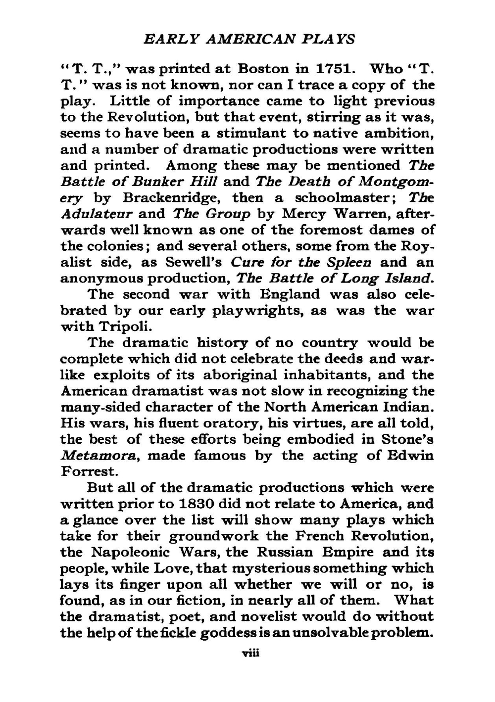 Early American Plays | Oscar Wegelin