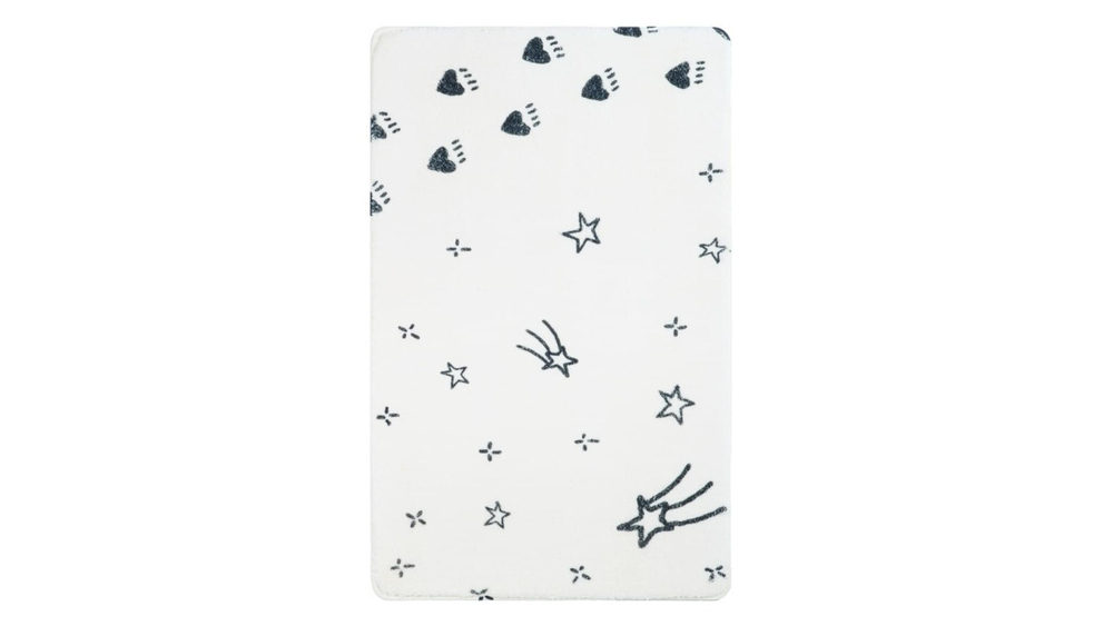 "TEDDY SKY" Коврик для ванной 1-ый белый (50х80см) FX-6001S