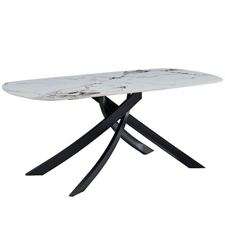 Стол керамический LA ALTA SANTANA Patek Philippe 180/90*76, каркас черный