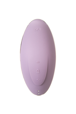 Вакуум-волновой стимулятор клитора с вибрацией Satisfyer Vulva Lover 1, силикон, сиреневый, 11,9 см