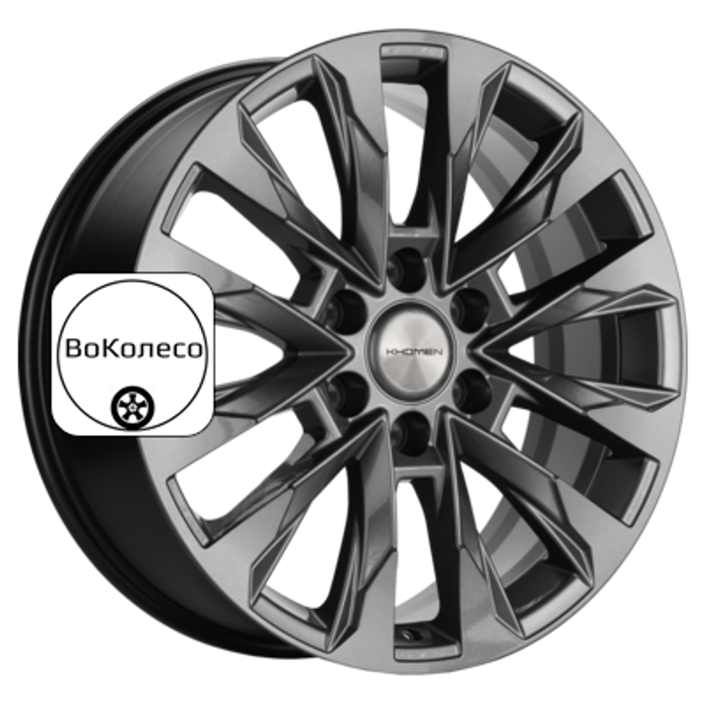 8x20/6x139,7 ET38 D67,1 KHW2010 (Pajero IV) Gray Khomen Wheels