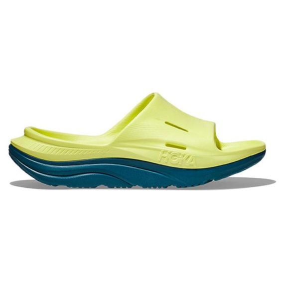 Hoka One One Ora Recovery Slide 3 'Yellow Blue'