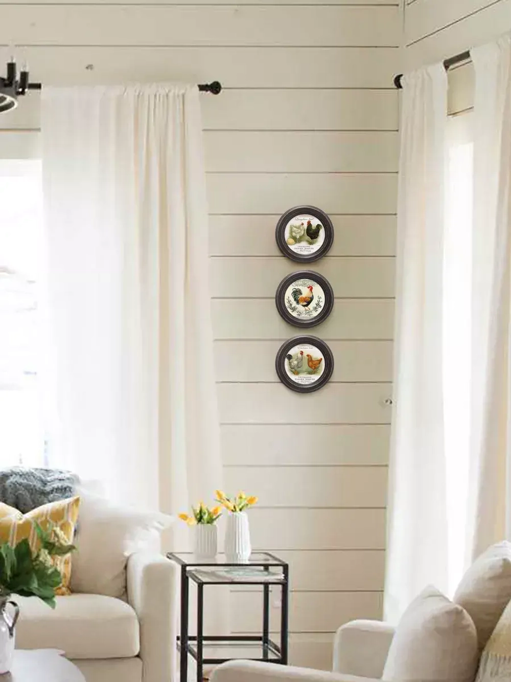 Картины на стену интерьерная на холсте 3 шт 17.5 см