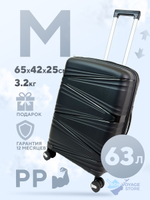 Средний чемодан Impreza New Line, Черный, M