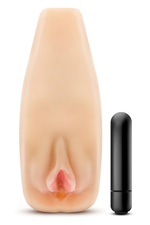 Мастурбатор-вагина с вибрацией Soft & Wet Natasha Realistic Beige Masturbator (Цвет: телесный)