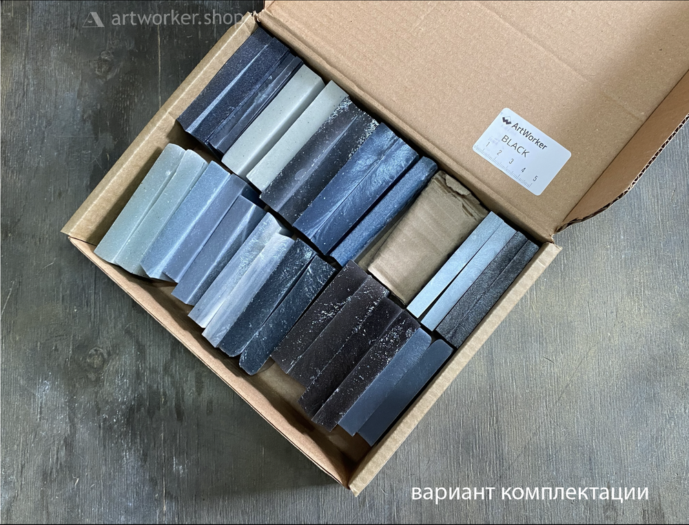 BOXSET BLACK (5 кг)  - набор смальты в кирпичиках