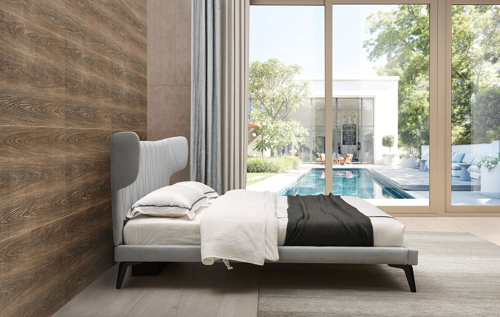 Кровать 1801 серая