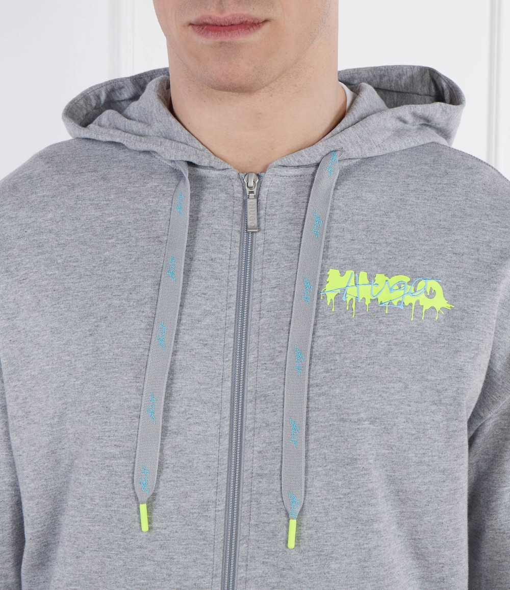 Худи Logo Jacket Hood Hugo Bodywear - серый(50514981)
