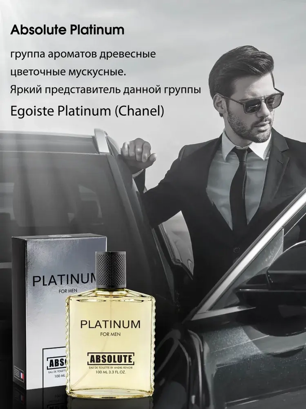 Туалетная вода для мужчин "ABSOLUTE PLATINUM" 100мл Россия
