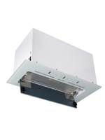 Вытяжка кухонная LedyDC-60GT (WHITE) белый, D150мм,1100м3/ч, полновстраиваемая, ИНВЕРТОРНЫЙ Мотор 110Ватт (Энергетическая эфф-ть класс А+), стекло 60см, сенсорное управление + управление жестами (MACBI)