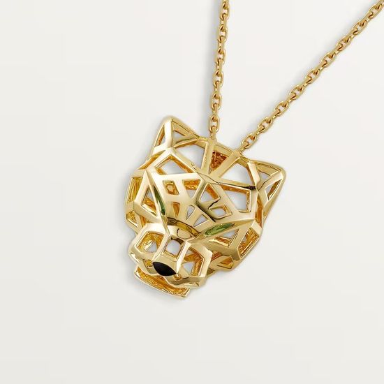 Подвеска Panthère de Cartier из желтого золота с цаворитами