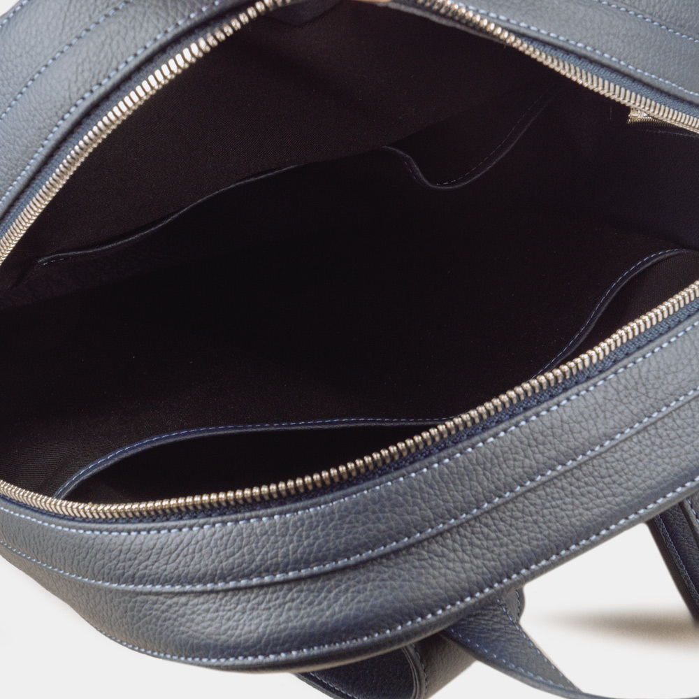 Рюкзак Debussy из кожи теленка, синего цвета