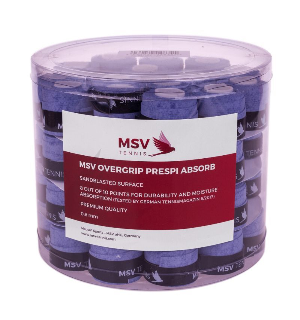 Намотки теннисные MSV Prespi Absorb Overgrip 60P - light blue