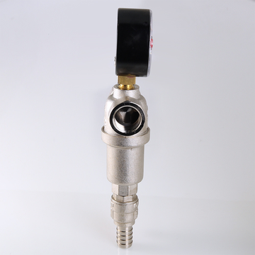 Фильтр промывной Valtec 1/2" 500/100 мкм с манометром (VT.390.N.04)