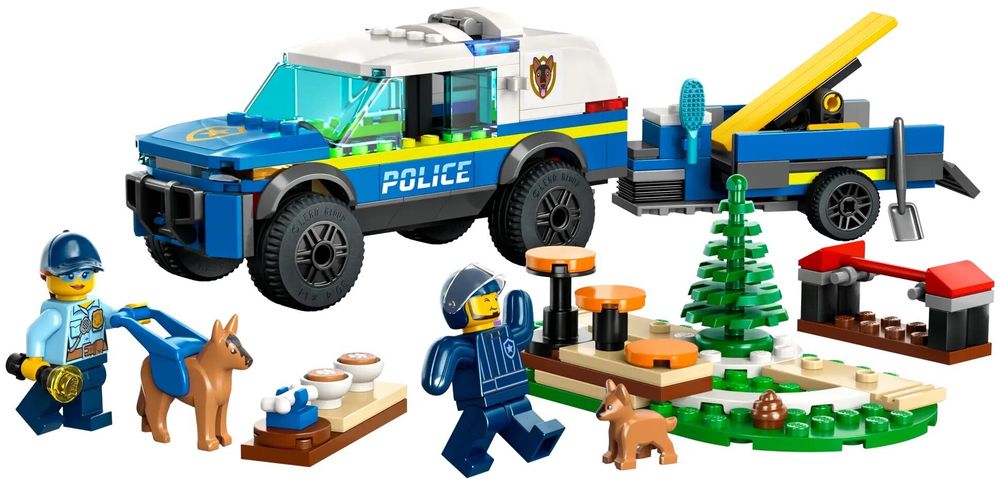 Конструктор LEGO City 60369 Дрессировка полицейской собаки