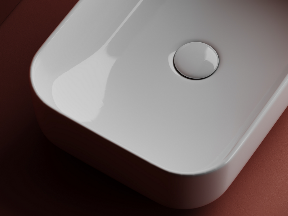 Умывальник чаша накладная прямоугольная Element 510x340x140мм