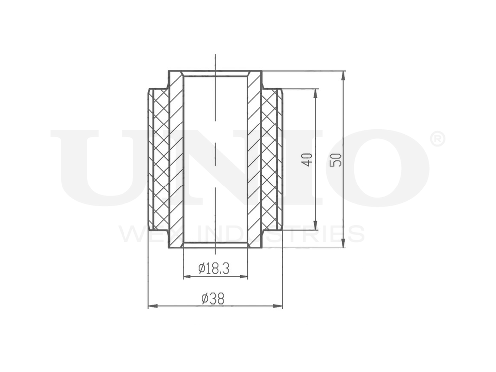 Сайлентблок передний переднего нижнего рычага UNIO RMP-20355