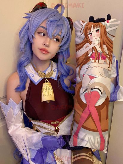 Мини дакимакура Холо из Волчица и пряности арт. M0418, 60х20 см