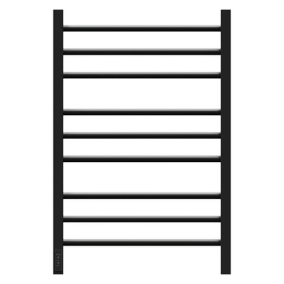 Полотенцесушитель электрический Point Веста PN70758B П9 500x800, диммер слева, черный