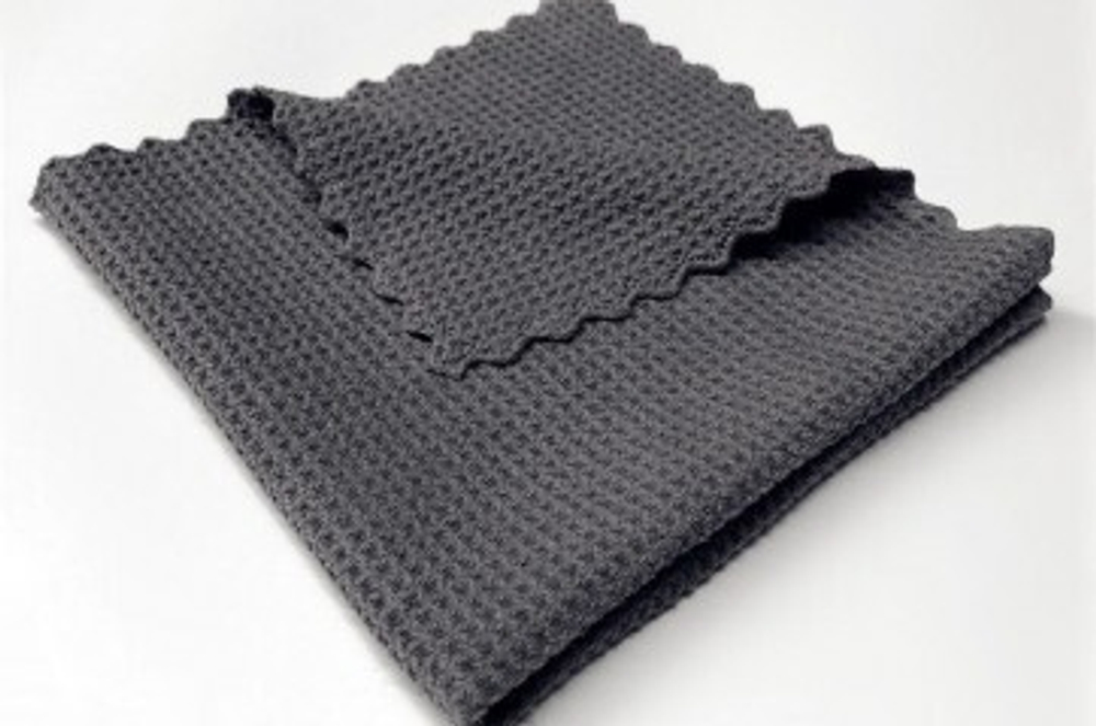GlossWork Waffle-Weave Edgeless, Вафельное полотенце для стекол, 40х40см без краев