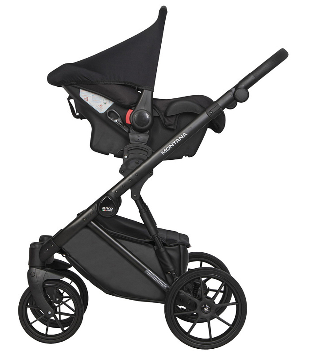 Детская коляска Riko Basic Montana Ecco 3 в 1 31 Light Silver-Black