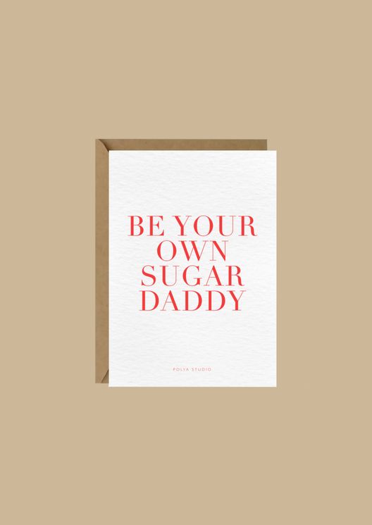 Открытка SUGAR DADDY / Polya Studio