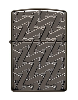 Зажигалка ZIPPO Armor™ с покрытием High Polish Black Ice®, латунь/сталь, чёрная, 38x13x57 мм (49173)