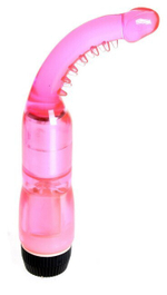Изогнутый вибратор Dimpled Delight (Цвет: розовый)
