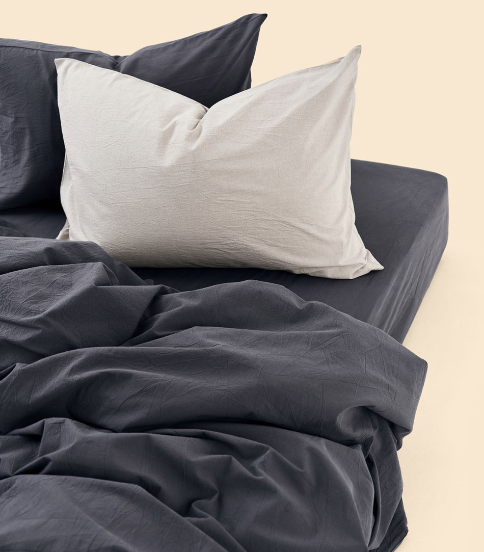 Наволочки (2 шт) - Melange Black - 70x70