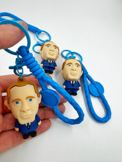 Брелок силиконовый «Президент России» оптом