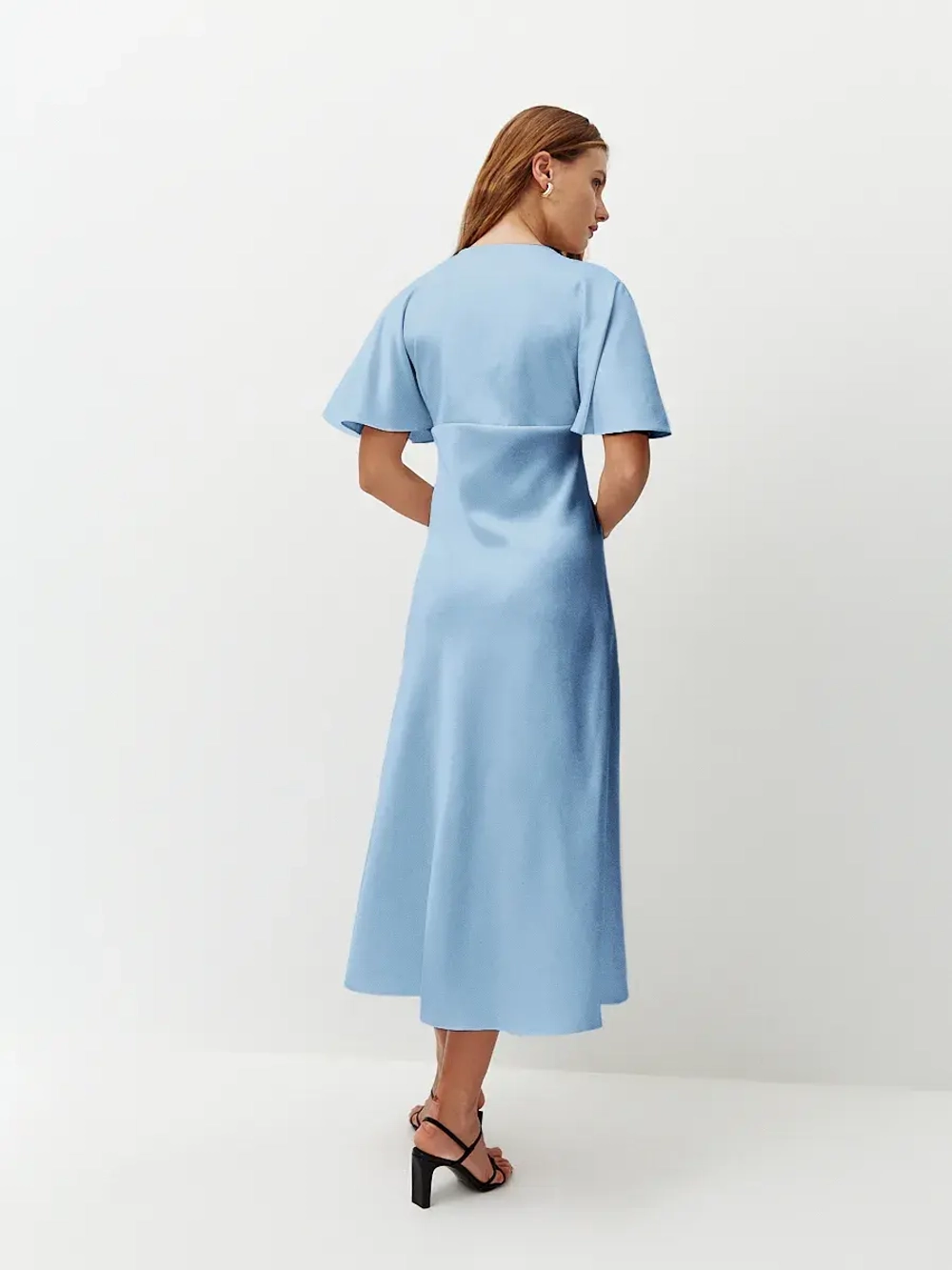 Платье комбинация шелковое с крылышками