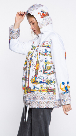 Куртка "Лабиринт", по мотивам средневековых буквиц и фантастических существ со страниц Псалтыри Латтрелла