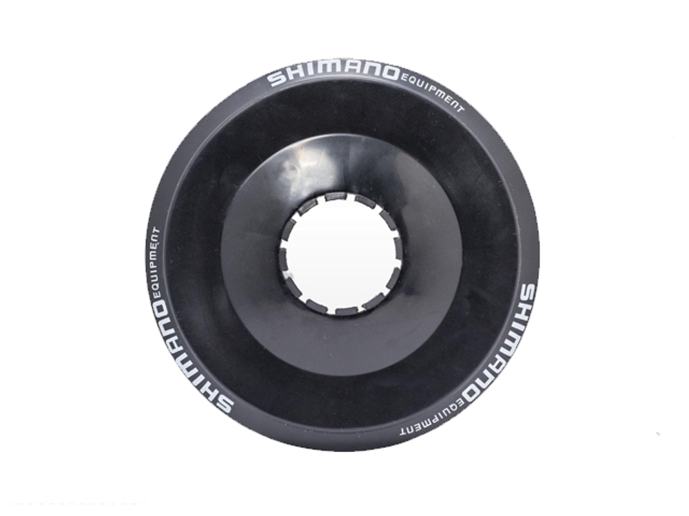 Защита задней звездочки пластиковая, цвет черный, бренд SHIMANO. 3014099-085
