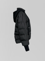 Куртка 6567 с трикотажным капюшоном и трикотажными вставками на карманах