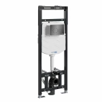 Инсталляция для унитаза WasserKraft Alme 15TLT.010.ME.PB02 кнопка черная глянцевая