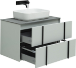 Тумба с раковиной Allen Brau Reality 1.32005.PWM 80 рapyrus white matt