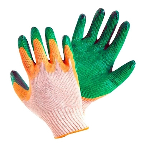 Перчатки с латексным покрытием 2 облива (10 пар)