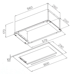 Встраиваемая вытяжка Candy CVXBI64MX