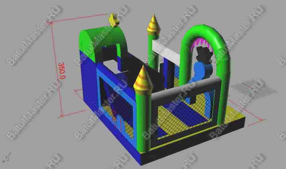 Коммерческий надувной батут "Осьминог"