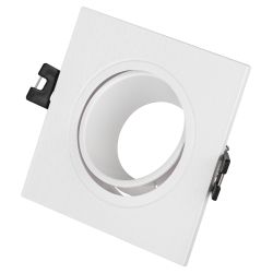 Встраиваемый светильник декоративный ЭРА KL90-1 WH MR16/GU5.3 белый, пластиковый