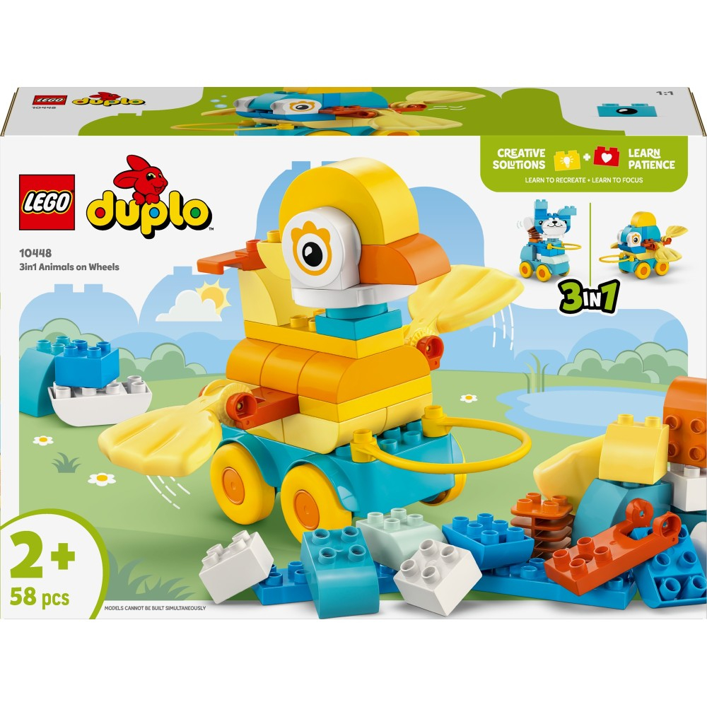Конструктор LEGO DUPLO 10448 Зверушки на колёсах 3 в 1 — фото 2