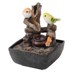 GAFN01-031 GREEN APPLE настольный фонтан с подсветкой Птички